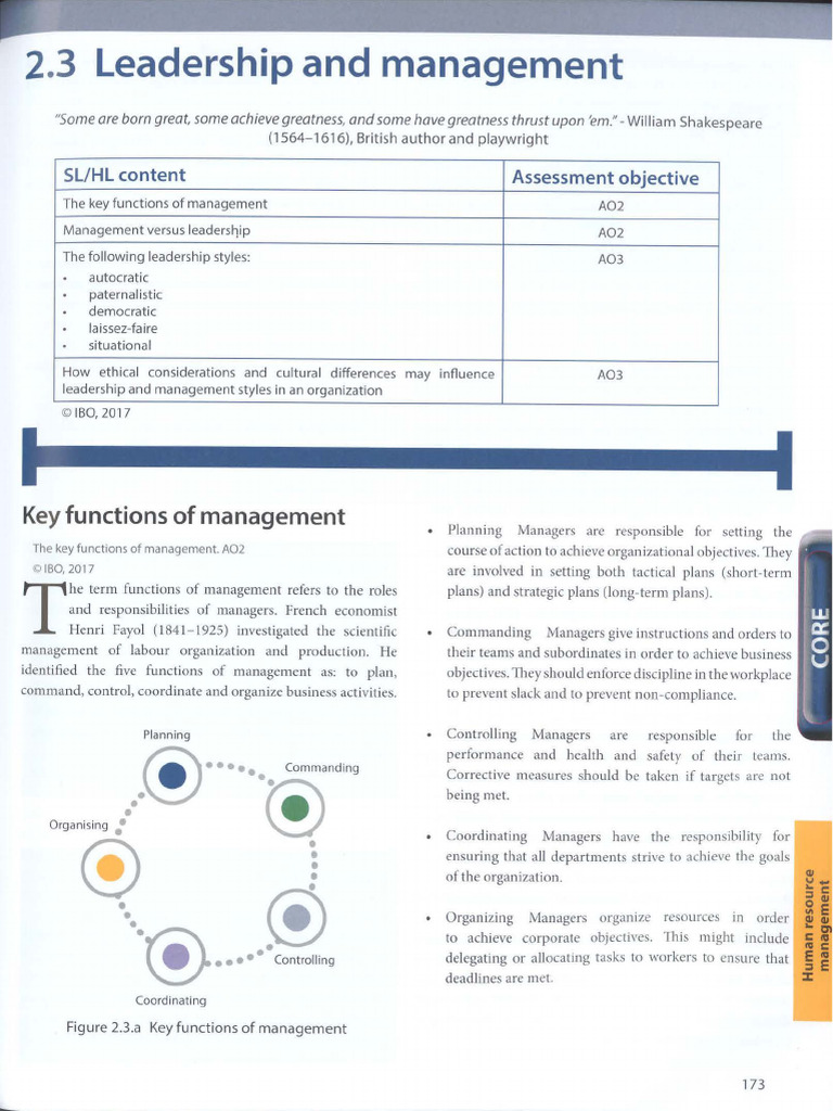 Leadership and Management Functions | PDF | Leadership | Business