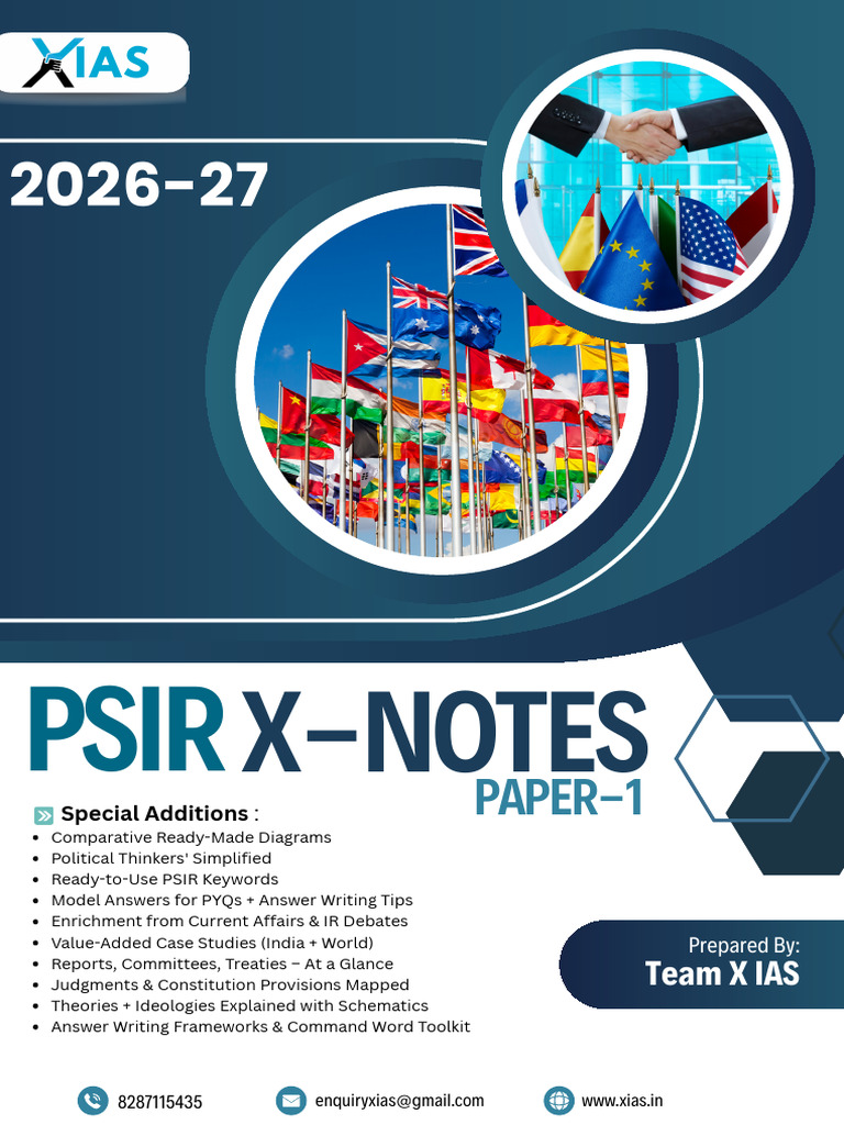 PSIR X-Notes: UPSC Paper-1 Guide | PDF | Political Philosophy | Theory