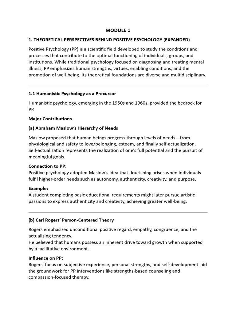 Foundations of Positive Psychology | PDF | Positive Psychology | Well Being