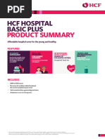 HCF Hospital Standard Silver Plus Overview | PDF | Surgery | Cancer
