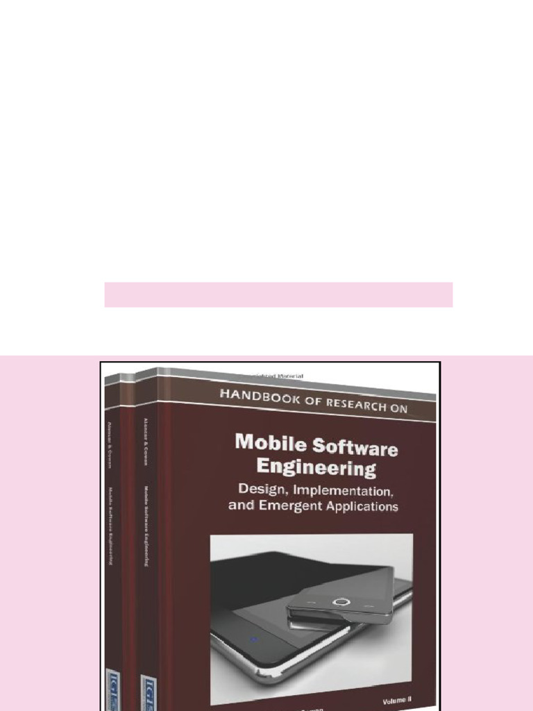 (Ebook) Handbook of Research on Mobile Software Engineering: Design ...