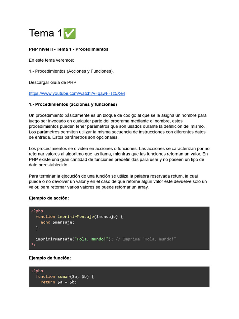Temario Online PHP Nivel 2 | PDF | Cookie HTTP | Archivo de computadora