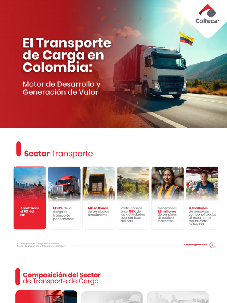 El Transporte de Carga en Colombia - CIT - Colfecar 2025 | PDF | Economias
