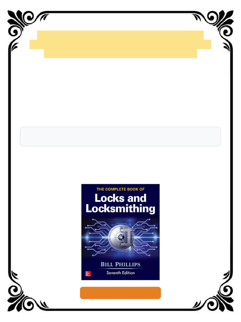 The Complete Book of Locks and Locksmithing 7th ed 7th Edition Bill ...