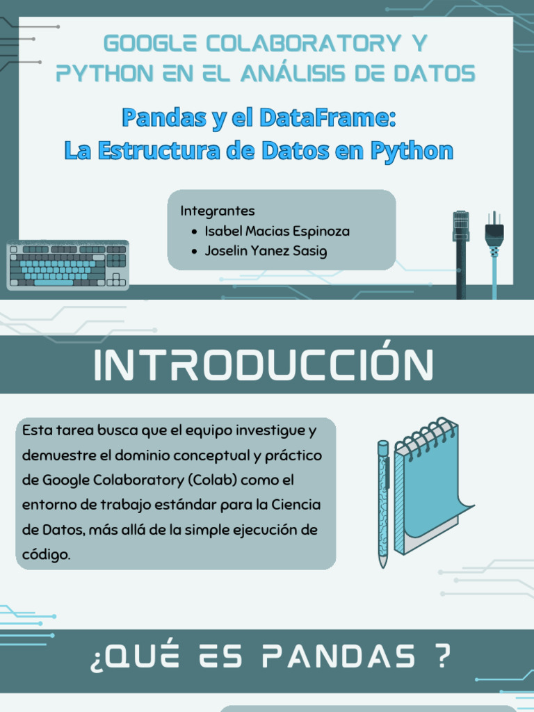 Análisis de Datos con Pandas en Colab | PDF | Microsoft Excel | Python ...