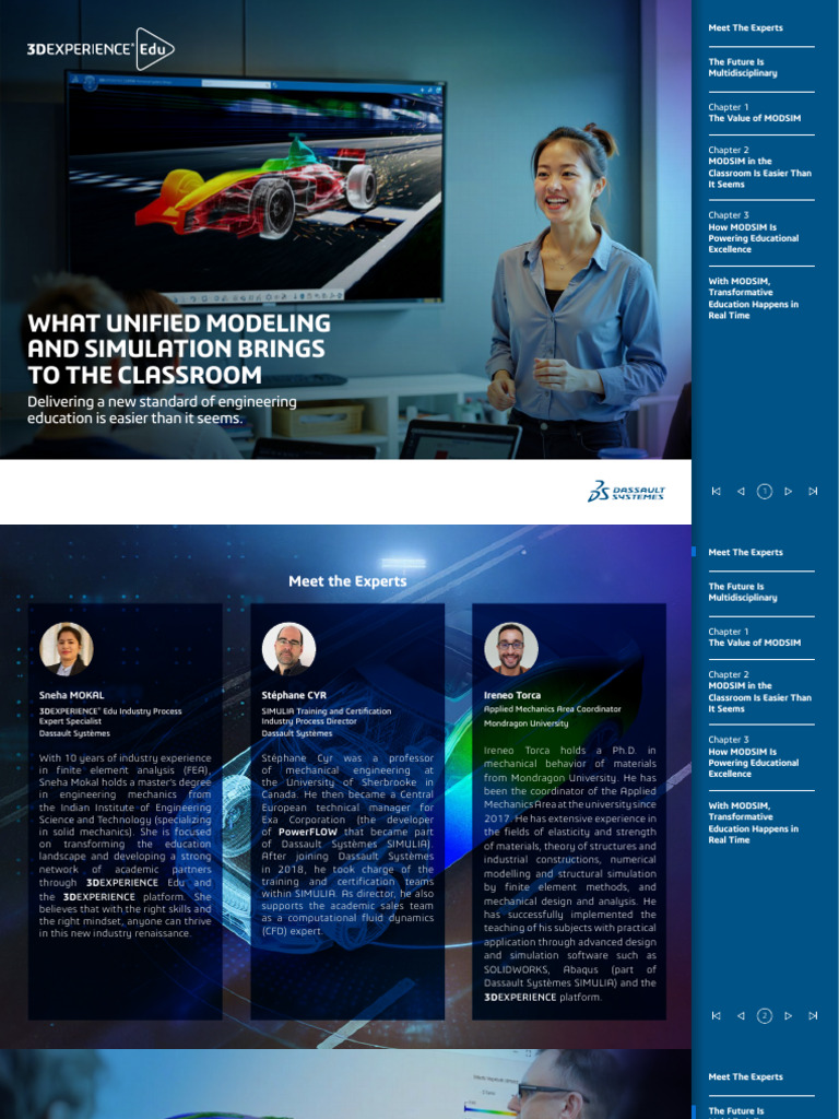 MODSIM: Transforming Engineering Education | PDF | Simulation | Teachers
