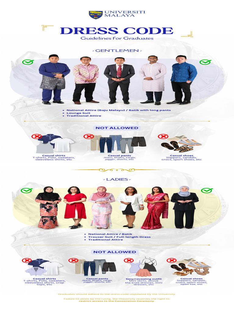 University Convocation Dress Code Guide | PDF
