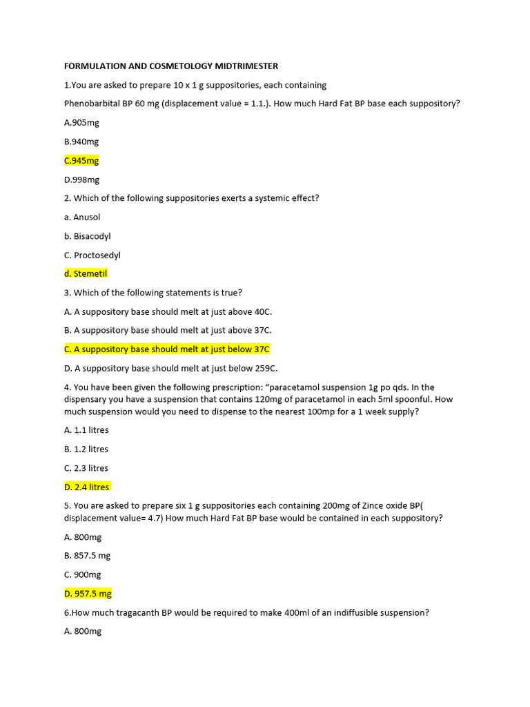 Formulation | PDF | Emulsion | Topical Medication