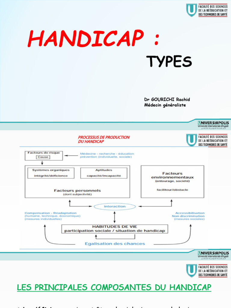 Types et Composantes du Handicap | PDF | Invalidité | Infirmité motrice ...