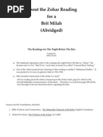 Zohar Project - About the Reading for a Bris