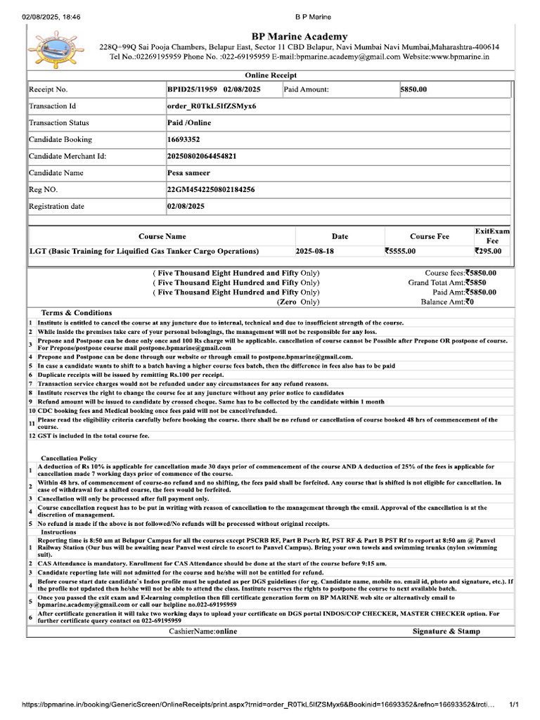 Lgt Course | PDF