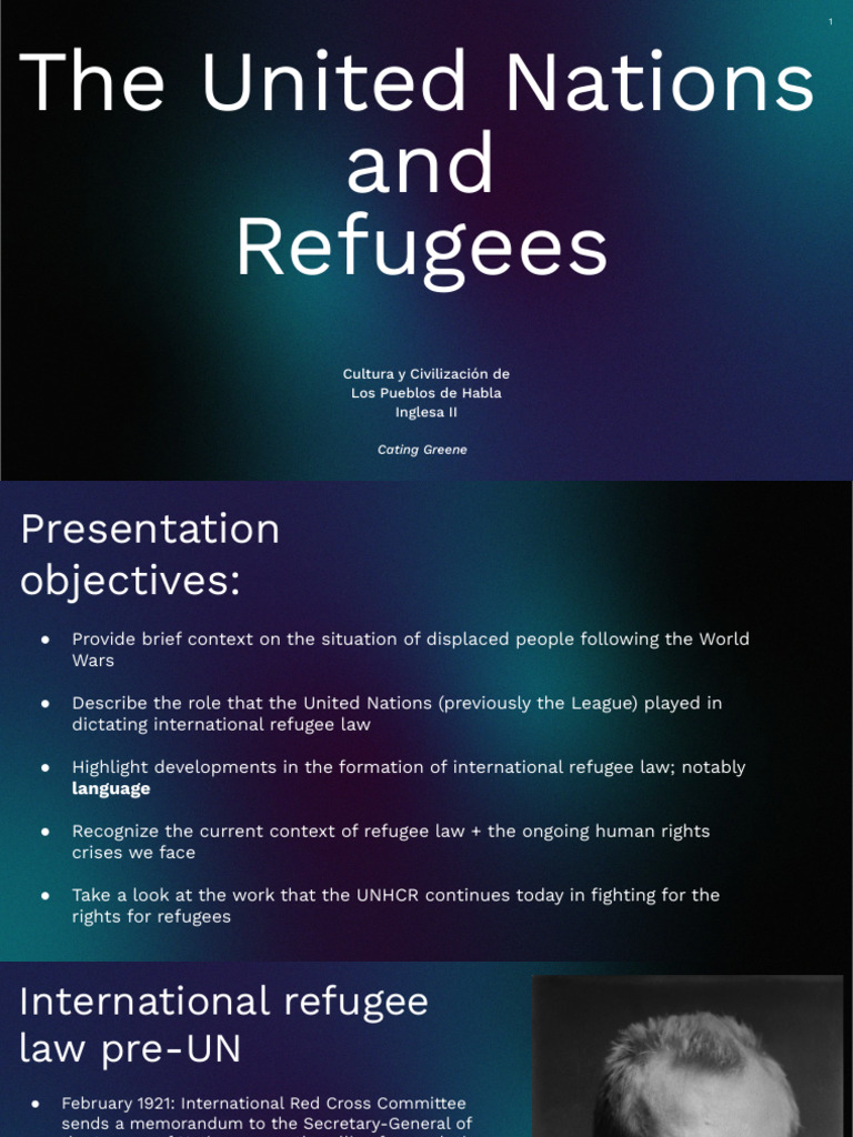 UN's Role in Refugee Law Evolution | PDF | Refugee | United Nations ...