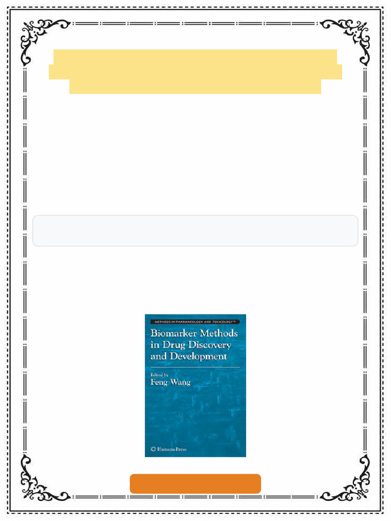 Biomarker Methods in Drug Discovery and Development 1st Edition Chris B ...
