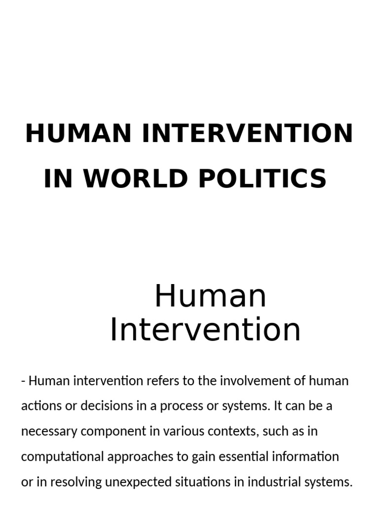 HUMAN INTERVENT WPS Office | PDF