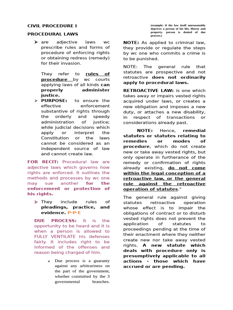 General Principles-Remedial Law | PDF | Lawsuit | Judgment (Law)