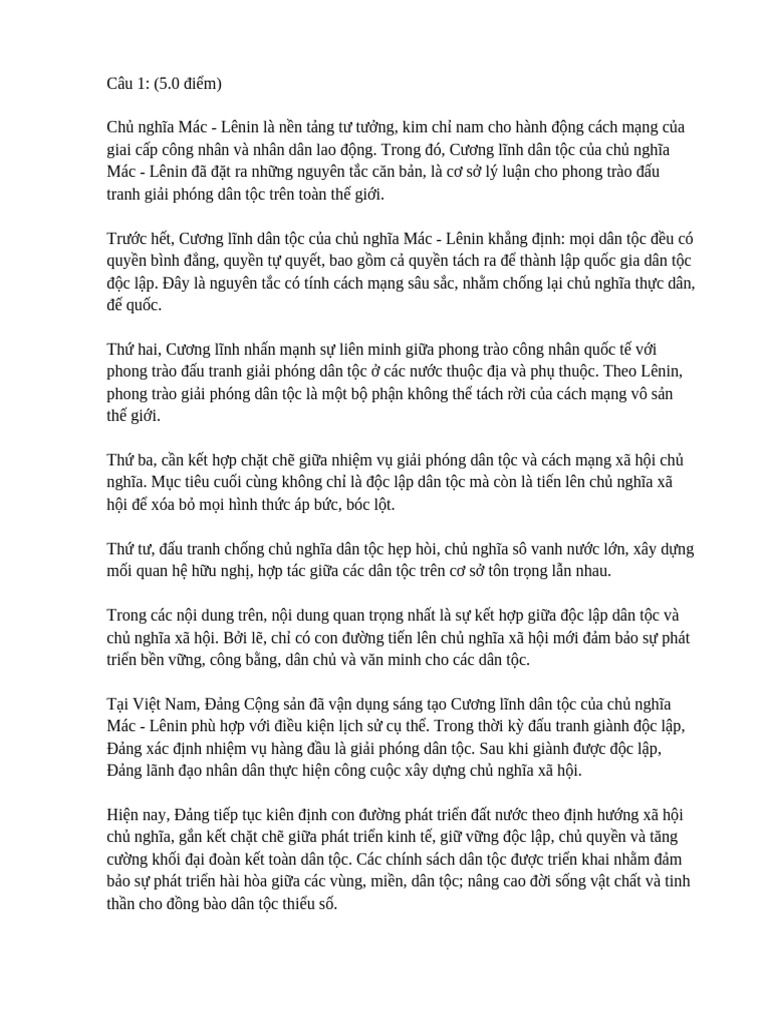 Bai Lam Cuong Linh Ton Giao Trinh Bay Doan | PDF