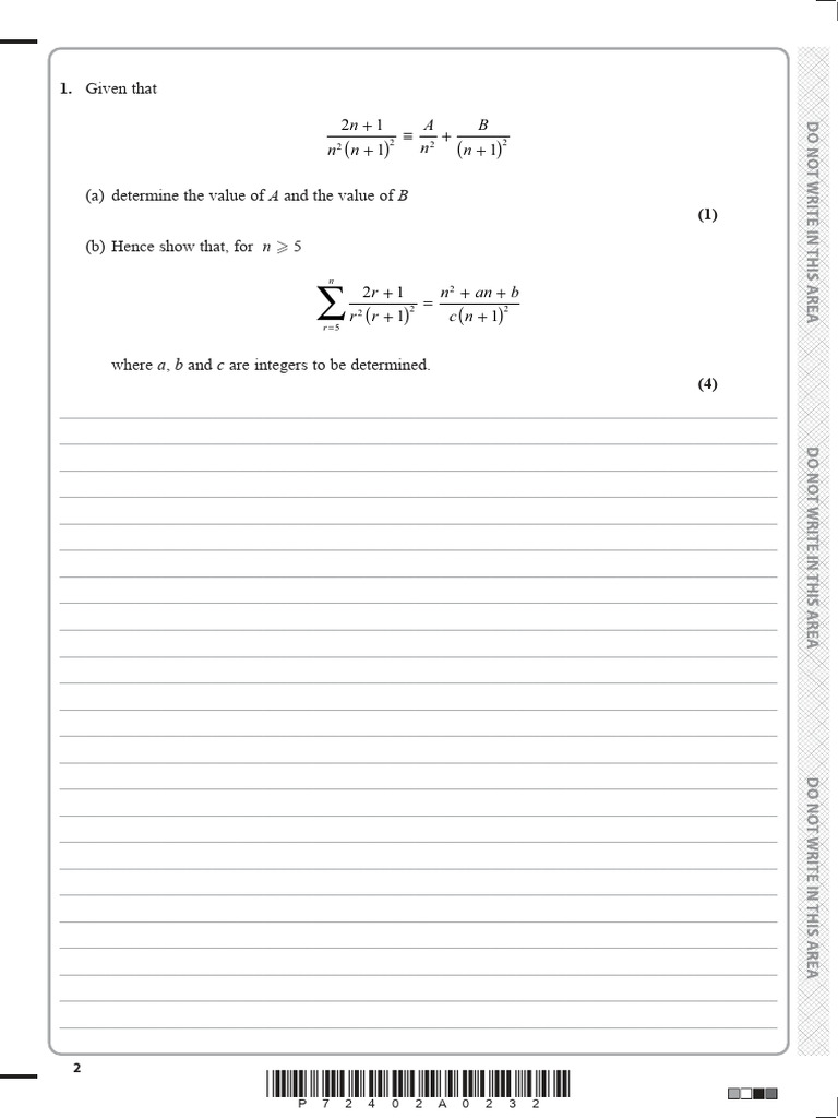 Questionpaper Unit2WFM02 June2022 Descriptive | PDF | Algebra ...
