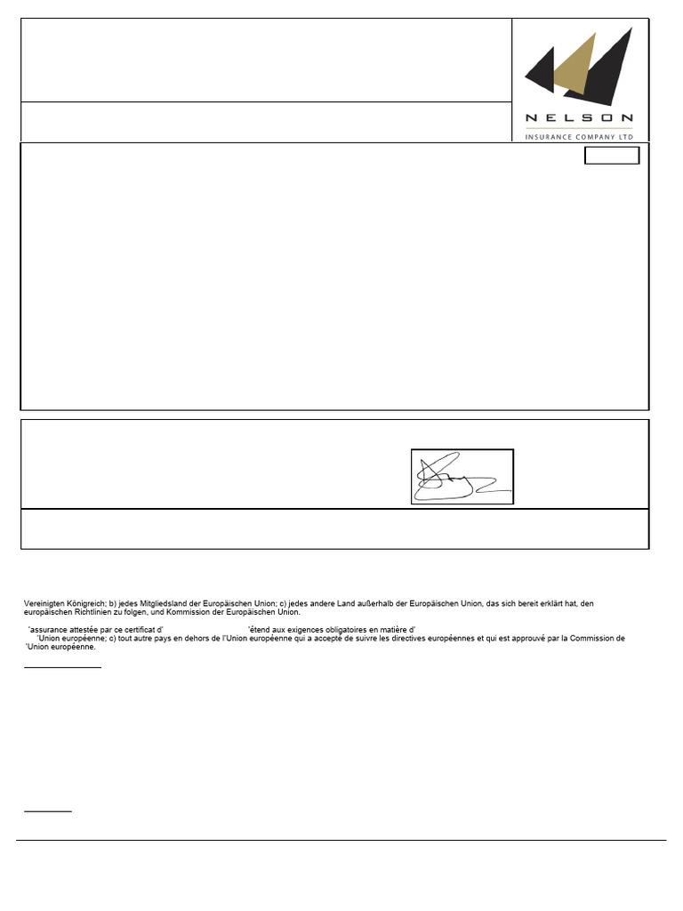 Dcl Insurancecertificate Lc20ygz | PDF | Land Vehicles | Vehicles