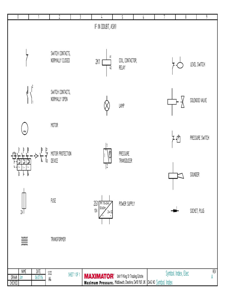 Electrical Symbol Index for Schematics | PDF | Components | Power (Physics)