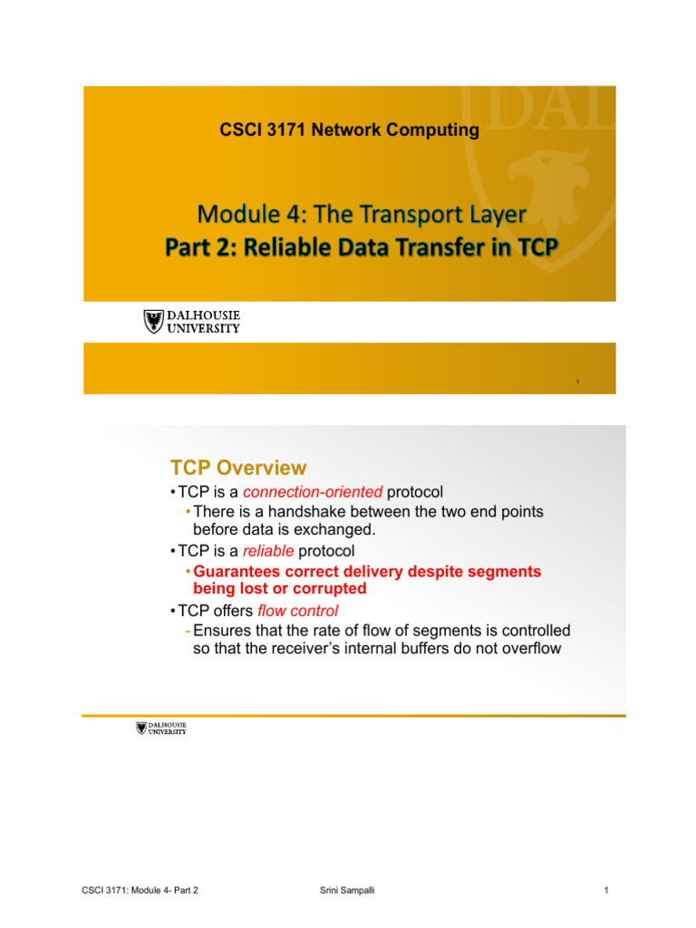 Module4 Part2 AnnotateNotes 3171 Fall2025 | PDF | Transmission Control ...