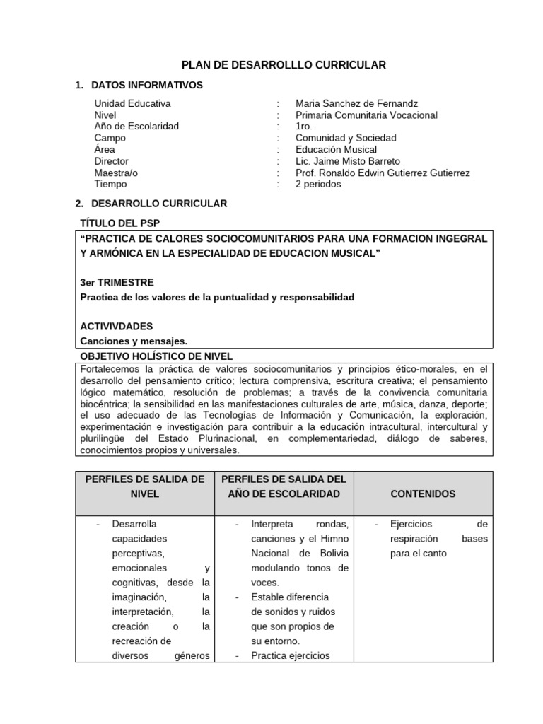 Primer PDC Modelo Bno | PDF | Cognición