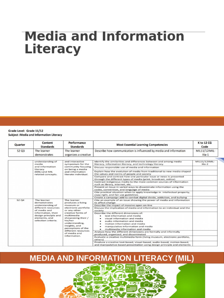 Understanding Media Literacy Framework | PDF | Communication ...