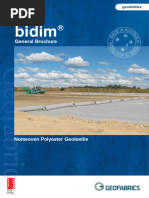 Technical Data Sheets of BIDIM GEOTEXTILES | PDF | Nonwoven Fabric ...