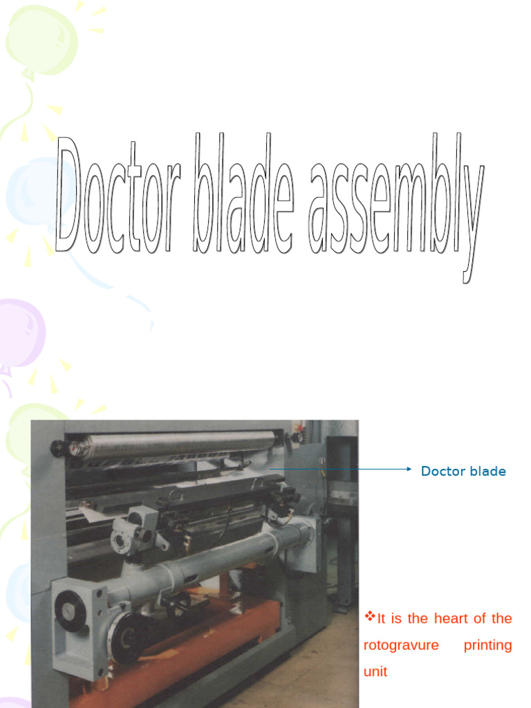 Doctor Blade Systems in Gravure Printing | PDF