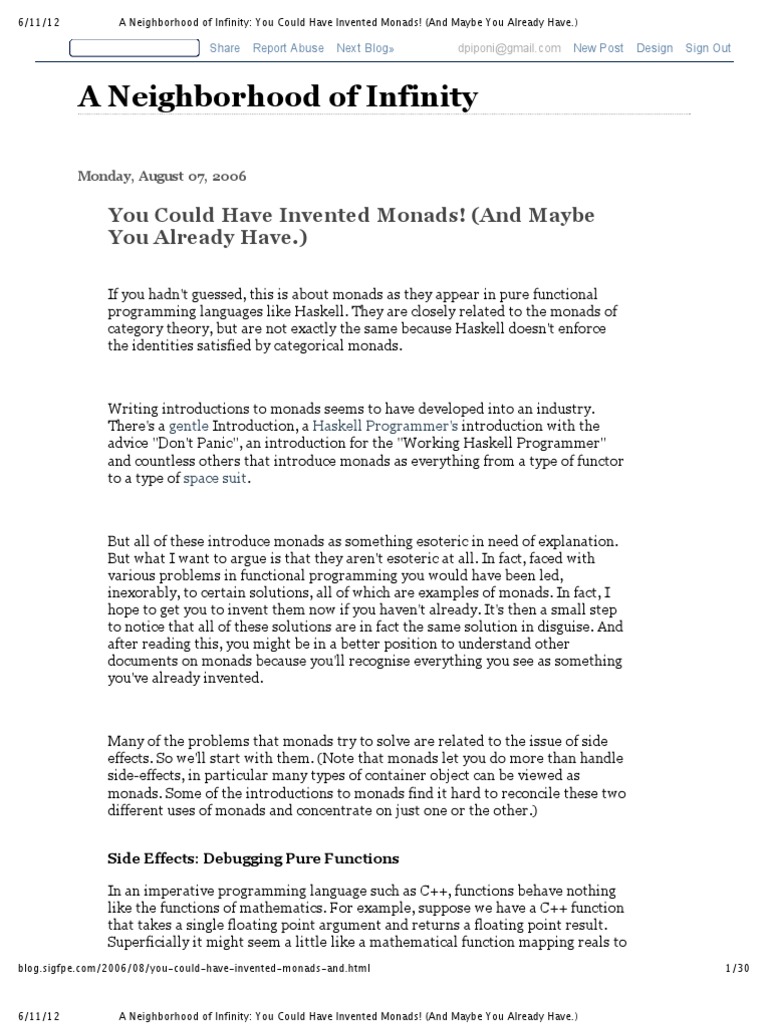 Understanding Monads in Haskell | PDF | Functional Programming ...