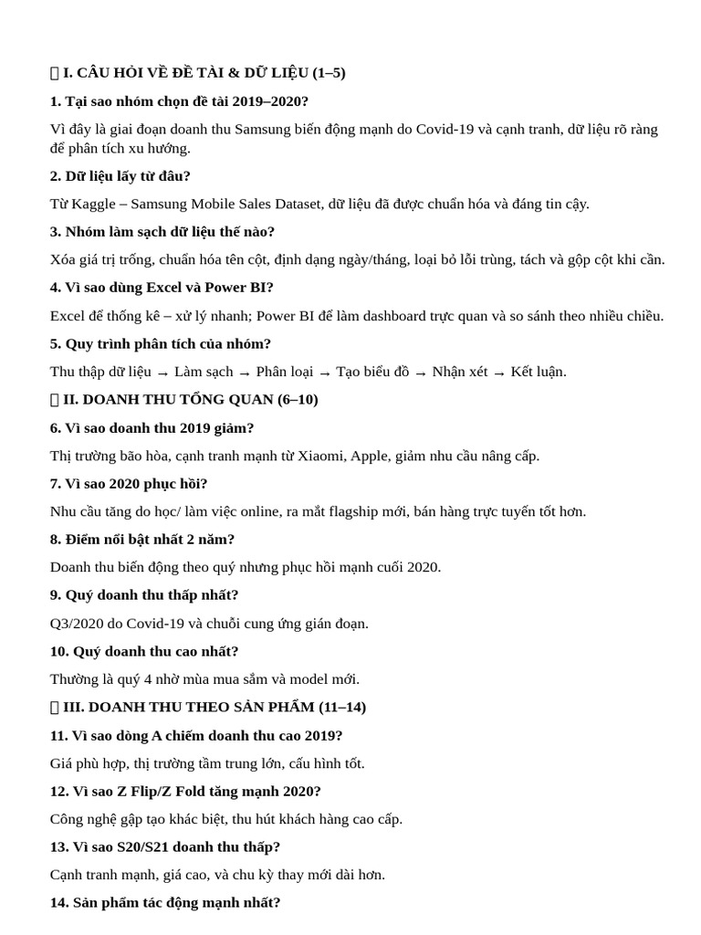câu hỏi dmst | PDF