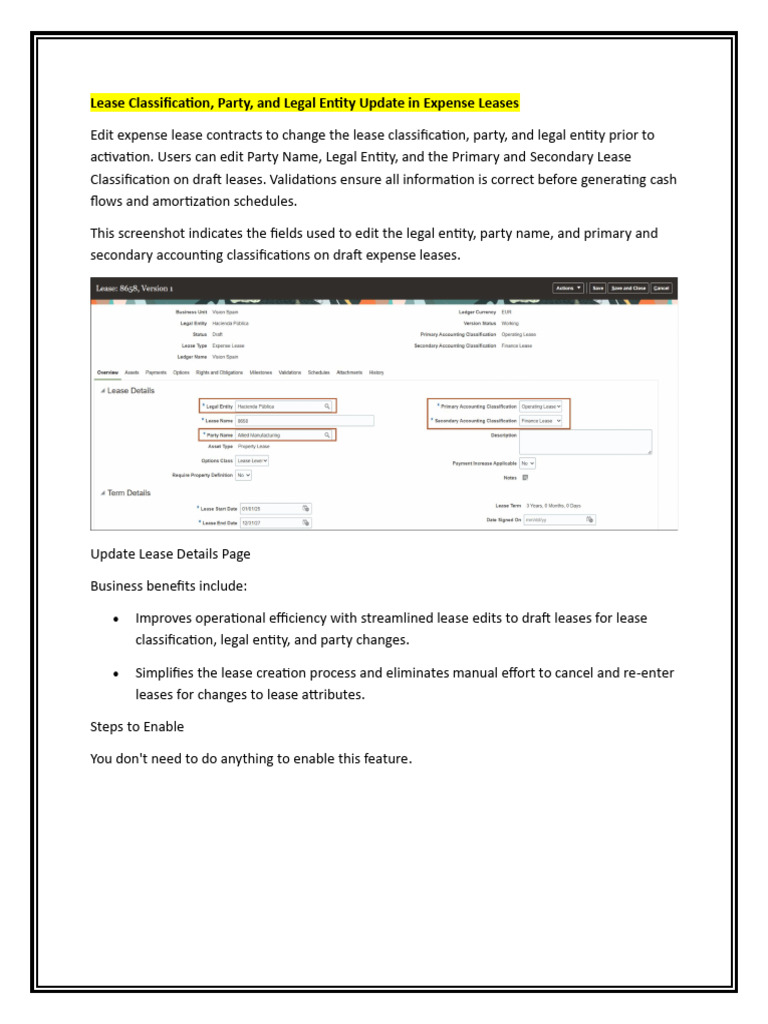 Lease and Expense Management Updates | PDF | Receipt | Expense