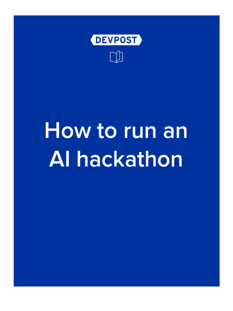 How To Run An AI Hackathon | PDF | Artificial Intelligence ...