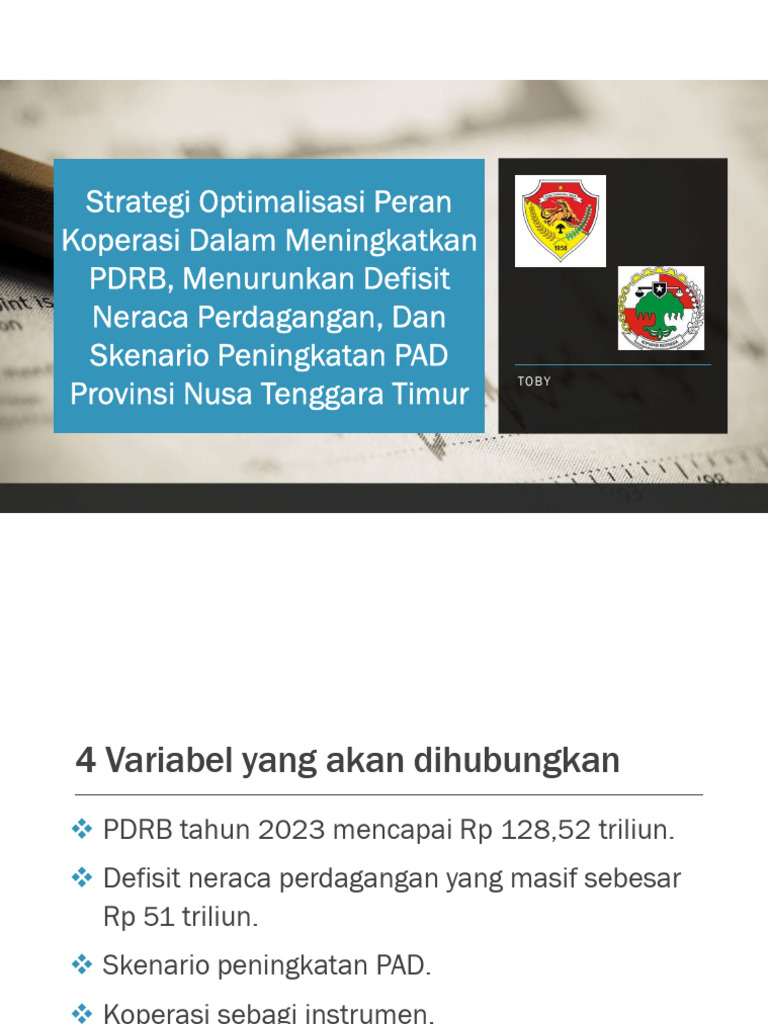 Optimalisasi Koperasi untuk PDRB NTT | PDF