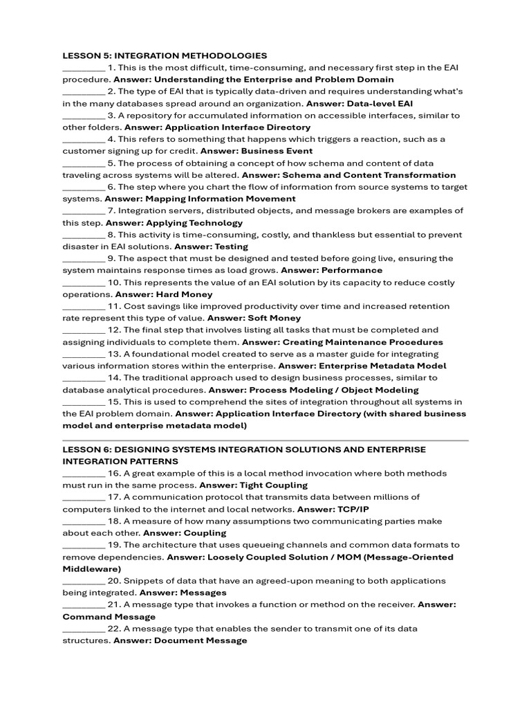 EAI Integration Methodologies Explained | PDF | Xslt | Xml