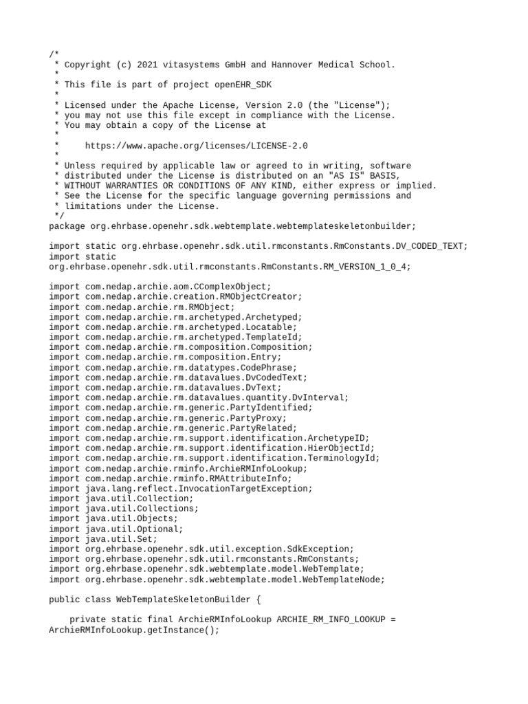 Web Template Skeleton Builder Code | PDF | License | Boolean Data Type