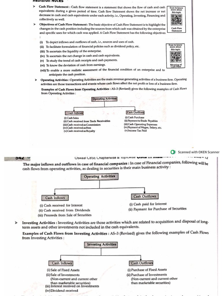 Cash Flow Notes | PDF