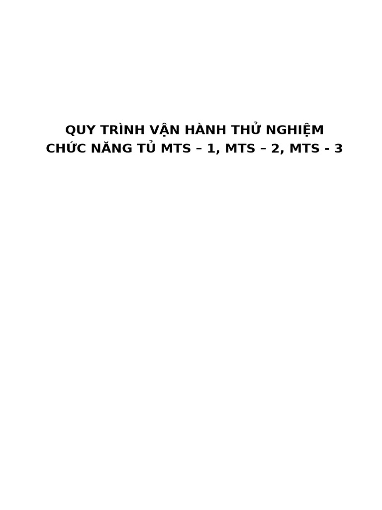 So Tay Van Hanh Thu Nghiem Tu Mts 123 | PDF