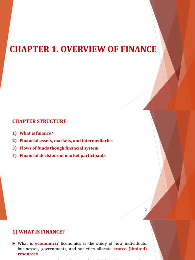 Chapter 1. Overview of Finance | PDF | Financial Markets | Banks