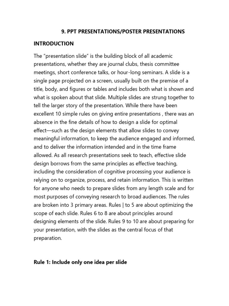 Effective Slide Design for Presentations | PDF | Typefaces | Information
