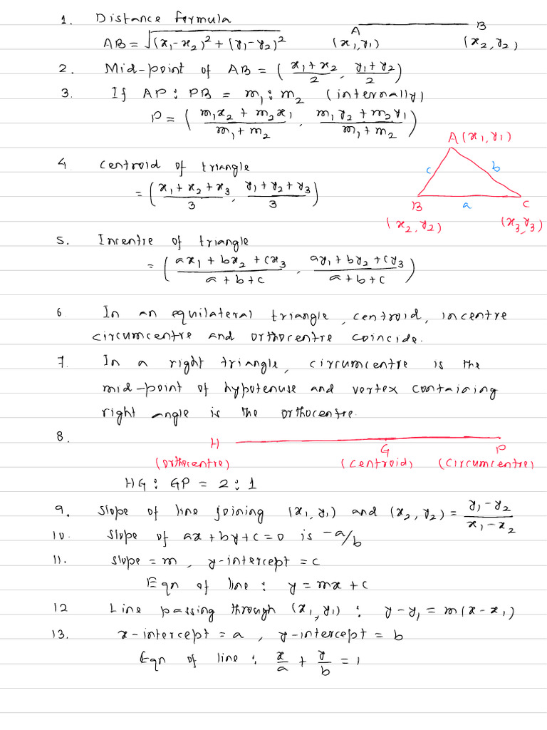 Geometry Formulas and Concepts Guide | PDF