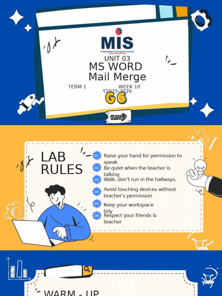 Ms Word Mail Merge: Unit 03 | PDF