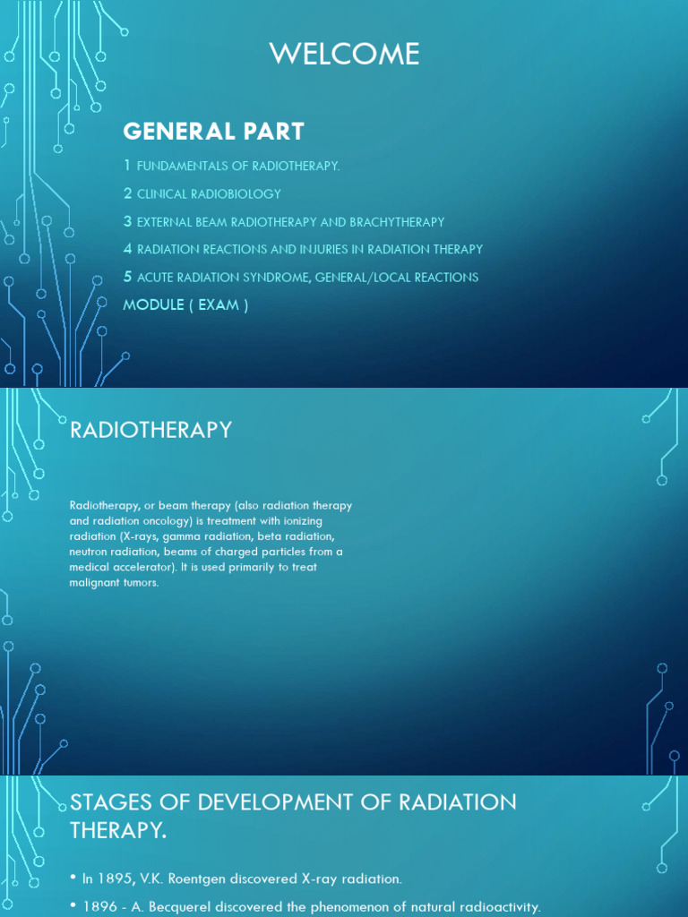 Fundamentals of Radiotherapy Guide | PDF | Radiation Therapy | Radiation