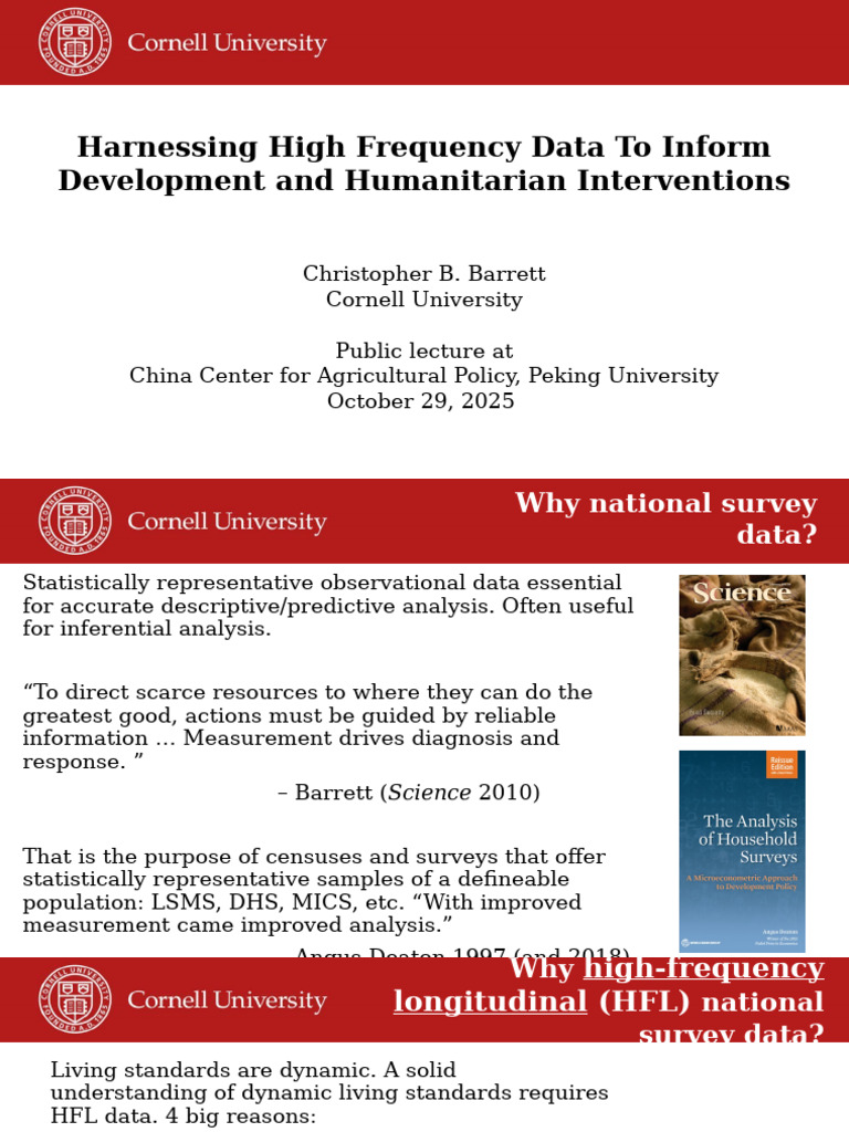 High-Frequency Data for Humanitarian Aid | PDF | Machine Learning ...