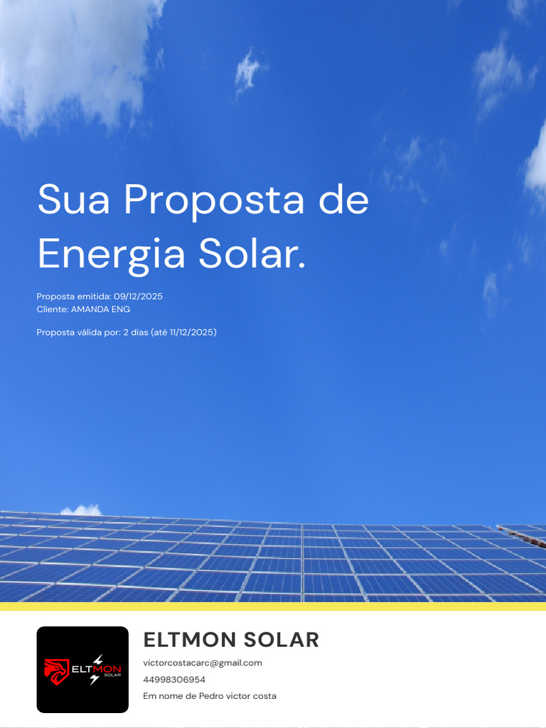 Projeto Solar Amanda | PDF