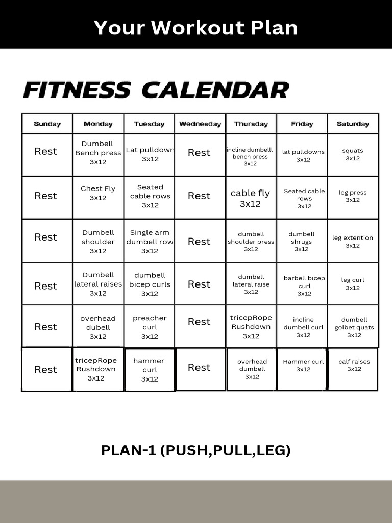 Basic Workout Plan by Aman | PDF