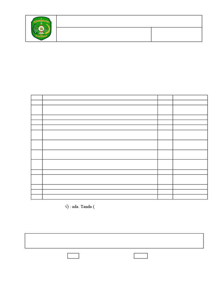 Checklist Persyaratan SIPP Kutai Kartanegara | PDF