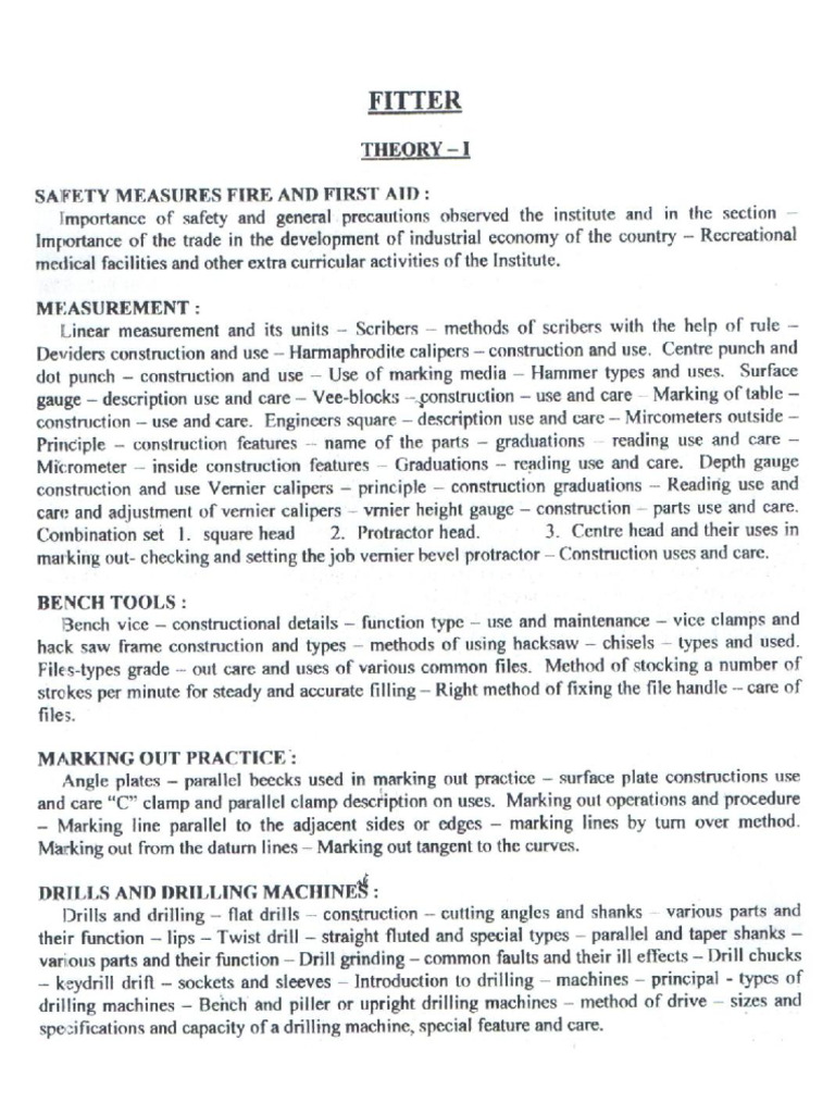 Fitter Theory I | PDF