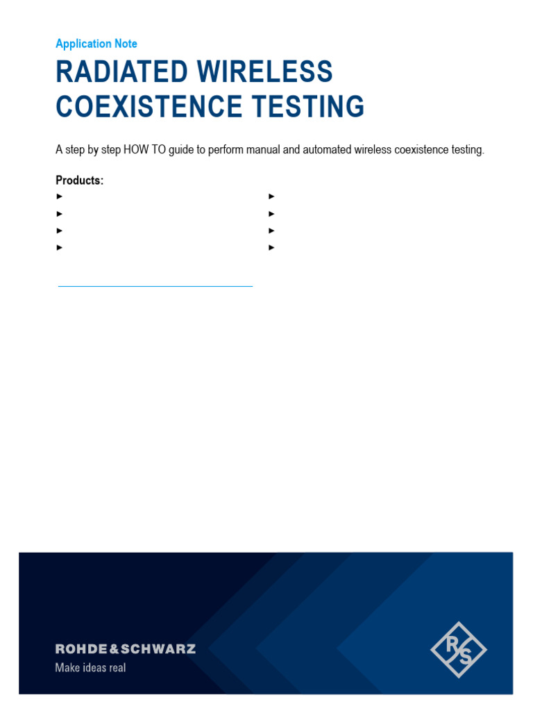 Wireless Coexistence Testing Guide | PDF | Electromagnetic Interference ...