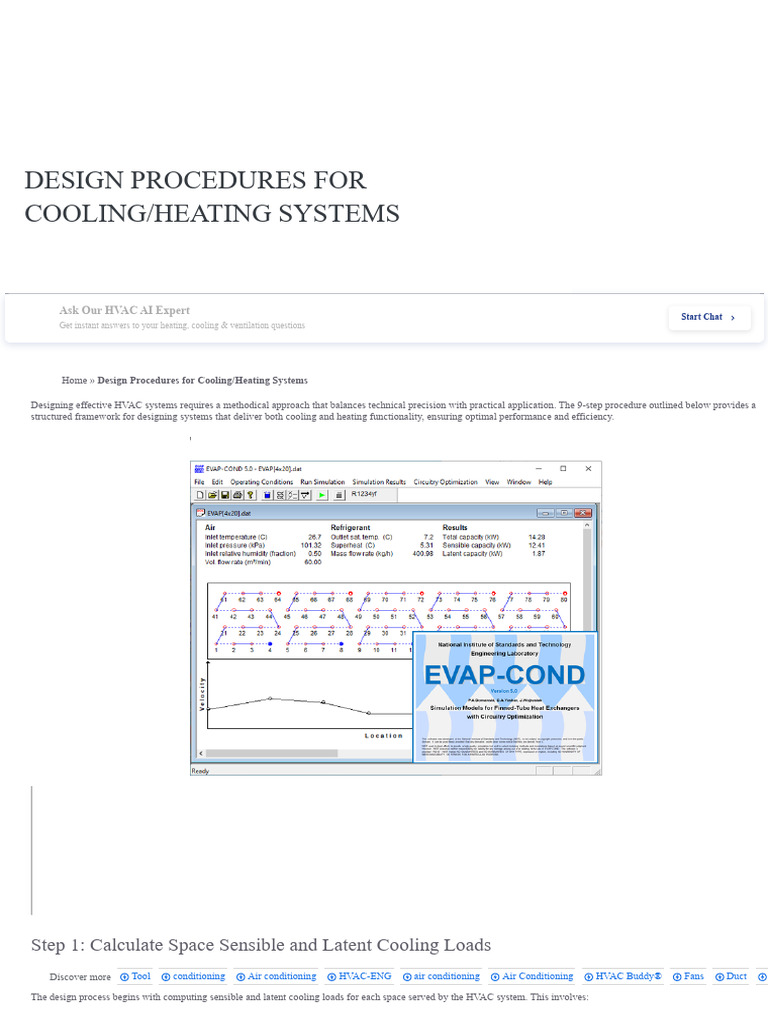 HVAC Design Procedures for Efficiency | PDF | Mechanical Engineering ...