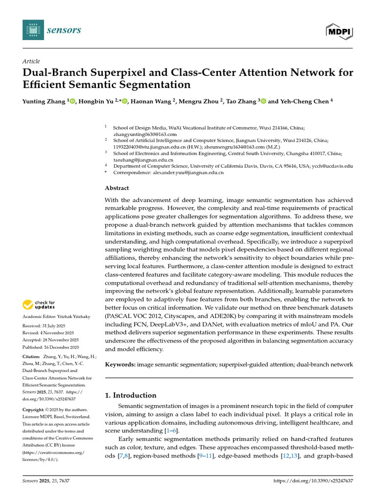 Dual-Branch Network for Semantic Segmentation | PDF | Image ...